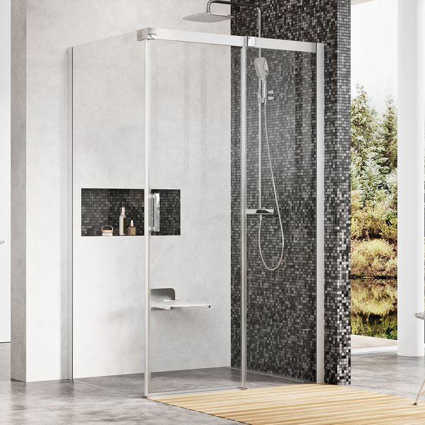 Ravak MSDPS 120/80 Jobb zuhanykabin ( szatén + Transparent )