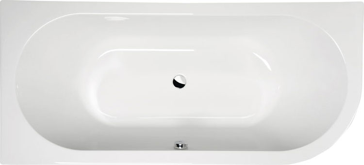 Polysan Viva Aszimmetrikus kád 185 x 80 cm