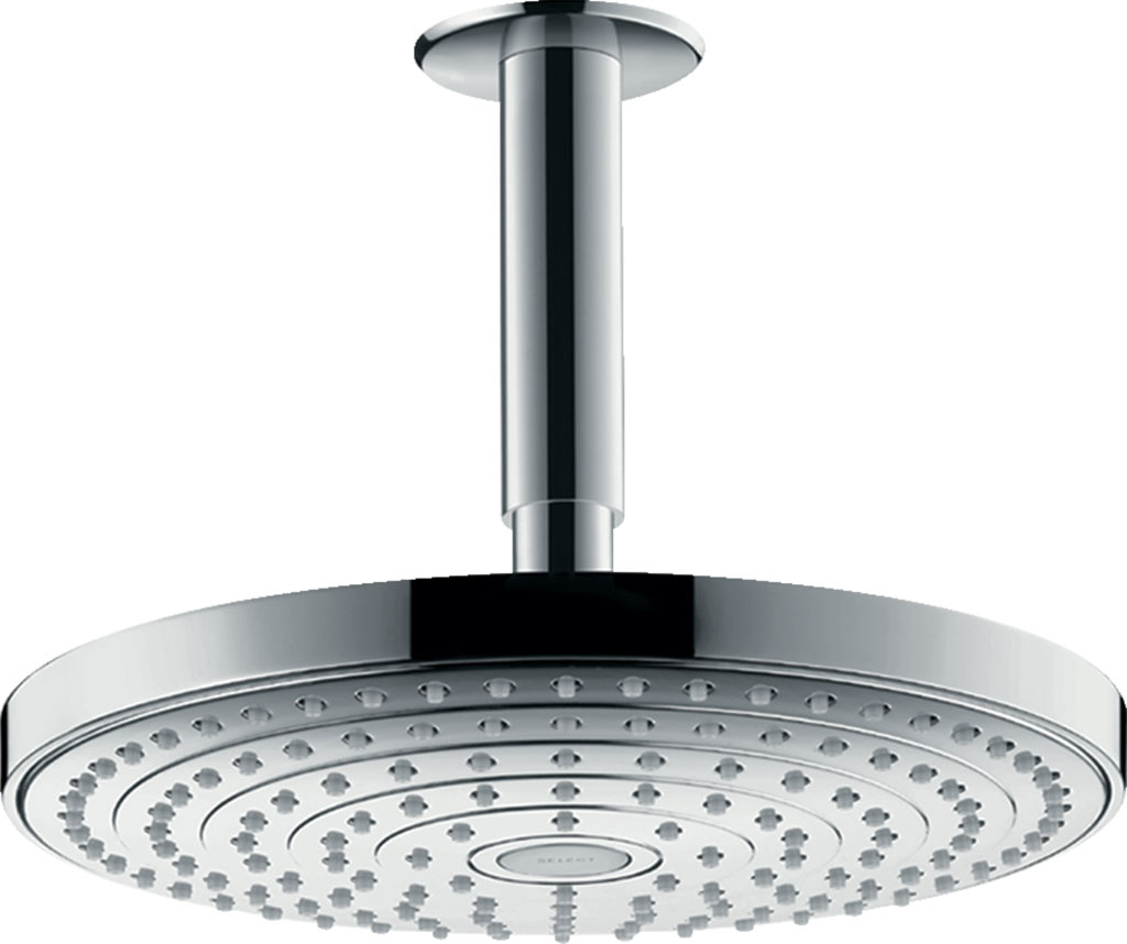 Hansgrohe Raindance Select S Fejzuhany 240 2jet mennyezeti csatlakozóval, EcoSmart 9 l/perc