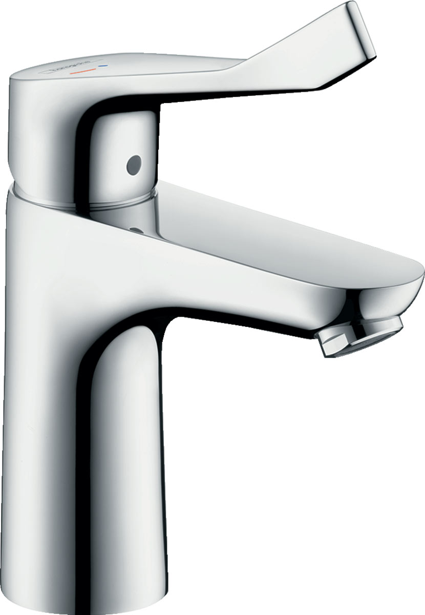 Hansgrohe Focus Egykaros mosdócsaptelep 100 CoolStart extra hosszú fogantyúval, falsíkon kívüli szereléshez