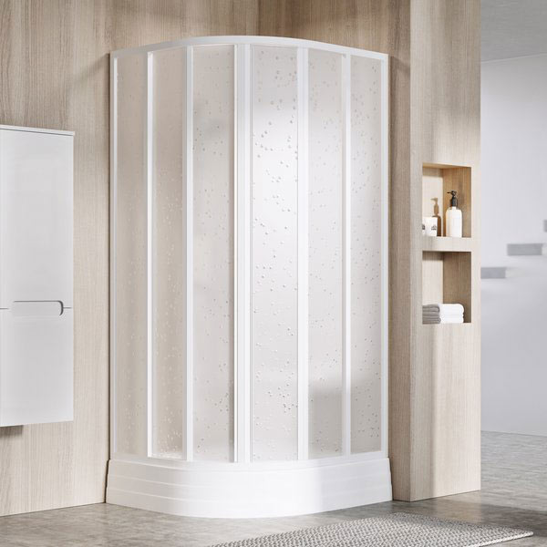 Ravak Supernova SKCP6-80 195 zuhanykabin ( fekete + Pearl polisztirén )