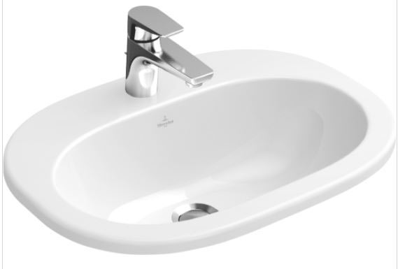 Villeroy & Boch O Novo beépített ovális mosdó