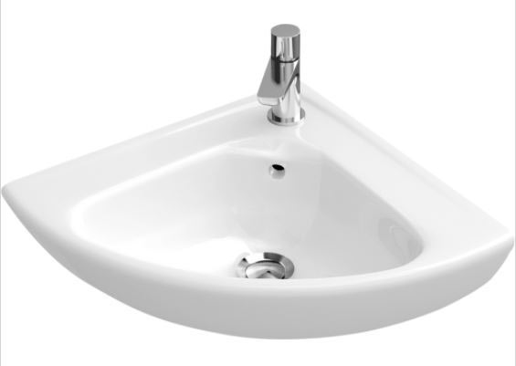 Villeroy & Boch O Novo kompakt sarok negyedköríves mosdó