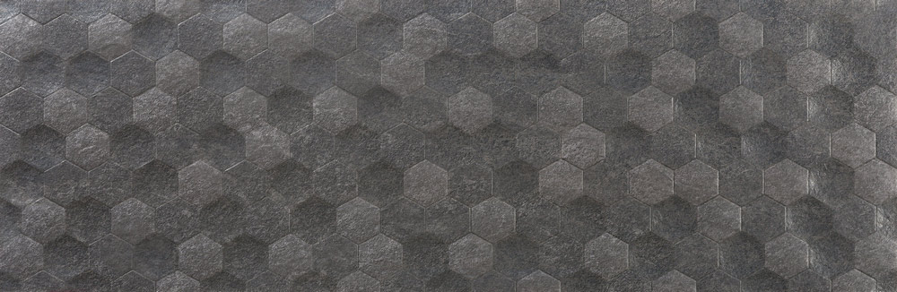 Azulev Basalt Hexagon Antracita falicsempe 29 x 89