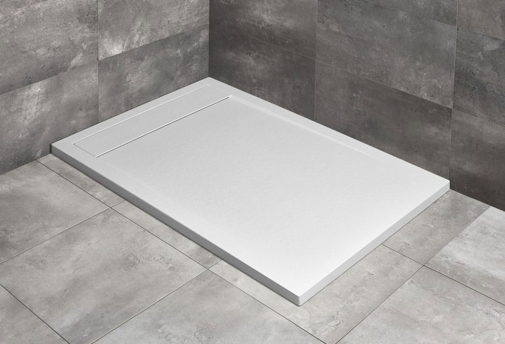 Radaway Teos F szögletes lapos fehér zuhanytálca 160x100