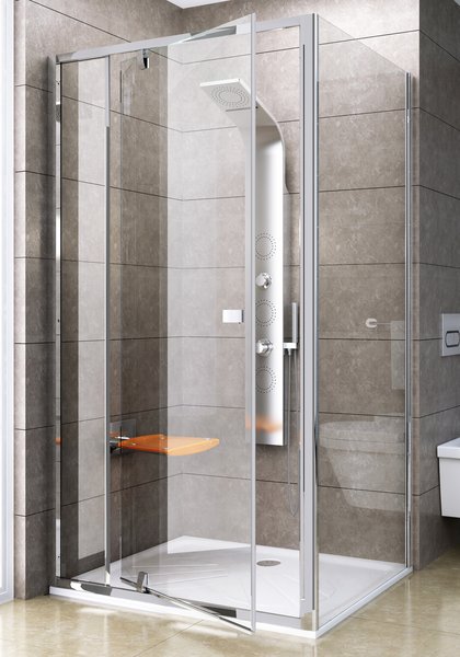 Ravak zuhanykabin Ravak Pivot PDOP1-90 szatén transparent