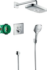 Hansgrohe Raindance Select E Falsík alatti zuhanyrendszer ShowerSelect termosztáttal 