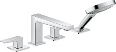 Hansgrohe Metropol 4-lyukú peremre szerelhető kádcsaptelep nyitókarral 