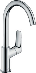 Hansgrohe Logis Egykaros mosdócsaptelep 210 elforgatható kifolyóval, automata lefolyó-garnitúrával 