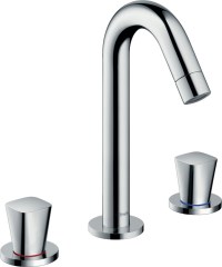 Hansgrohe Logis 3-lyukú mosdócsaptelep 150 automata lefolyó-garnitúrával 