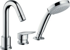 Hansgrohe Logis 3-lyukú peremre szerelhető egykaros kádcsaptelep 