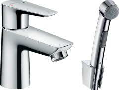 Hansgrohe Talis E Egykaros mosdócsaptelep bidette kézizuhannyal és 160 cm zuhanycsővel 