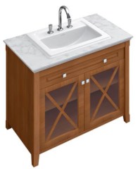 Villeroy & Boch Hommage szögletes mosdó mosdókagylóval 