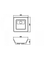 Arezzo design Cleveland 40x39,7 mosdótál AR-0021