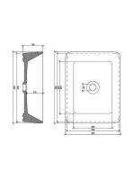 Arezzo design Placa pultra ültethető mosdótál AR-058