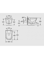 Arezzo design Indiana fali WC csésze AR-101