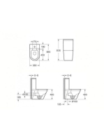 Arezzo design Indiana kompakt monoblokk Rimless WC AR-102BR