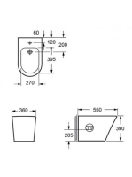 Arezzo design Indiana álló bidé csésze AR-104