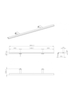 Arezzo design Esther 80 cm-es LED lámpa, króm AR-1100230050