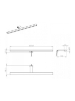 Arezzo design Esther 50 cm-es LED lámpa, fekete AR-1100230056