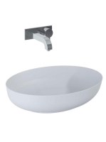 Arezzo design Rika pultra ültethető mosdó 52 cm, matt szürke AR-145002