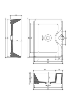 Arezzo design Fiona pultra ültethető mosdó 48x37 cm, csaplyukkal AR-145023