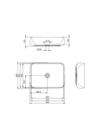 Arezzo design Bivio kerámiamosdó, fehér AR-145038