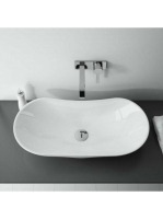 Arezzo design Piato pultra ültethető mosdó 73x38 cm, csaplyuk és túlfolyó nékül AR-145041