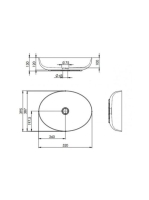 Arezzo design Rika kerámiamosdó, fehér AR-145056