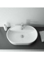 Arezzo design Babette pultra ültethető mosdó 62 cm, fehér AR-145079