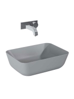 Arezzo design Reni pultra ültethető mosdó 46 cm, matt ezüstszürke AR-145097