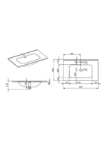 Arezzo design Skappa kerámiamosdó 80, fehér AR-145840