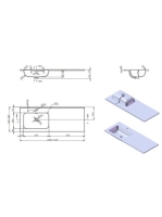 Arezzo design Skappa balos mosdó 120 cm (60+60 cm) AR-145955
