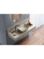 Arezzo design Reni pultra ültethető mosdó 46 cm, matt bézs AR-146027