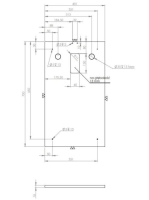 Arezzo design Sote fali tükör 40x70 cm, króm AR-162947