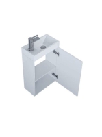 Arezzo design Mini alsószekrény mosdóval 40, 1 ajtó, fehér AR-163068