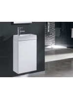 Arezzo design Mini alsószekrény mosdóval 40, 1 ajtó, fehér AR-163068