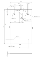 Arezzo design Sote fali tükör 50x80 cm, króm AR-166451