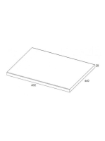 Arezzo design mosdópult 60x46 cm, fehér AR-166890