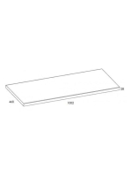 Arezzo design mosdópult 100x46 cm, fehér AR-166894