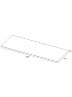 Arezzo design mosdópult 120x46 cm, fehér AR-166895