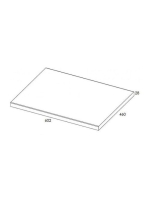 Arezzo design mosdópult 60x46 cm, természetes tölgy AR-166897