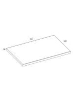 Arezzo design mosdópult 70x46 cm, természetes tölgy AR-166898