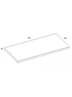 Arezzo design mosdópult 90x46 cm, természetes tölgy AR-166900