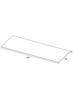 Arezzo design mosdópult 120x46, természetes tölgy AR-166902