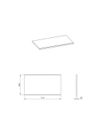 Arezzo design Nevada természetes tölgy mosdópult, 49,4x90 cm AR-167041