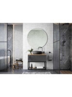 Arezzo design Monterey 80 alsószekrény szifonkivágással, 1 fiókkal, fényes antracit AR-167080