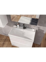 Arezzo design Monterey 100 alsószekrény 2 fiókkal és szifonkivágással, magasfényű fehér AR-167085