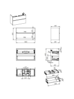 Arezzo design Monterey 100 alsószekrény 2 fiókkal és szifonkivágással, magasfényű fehér AR-167085