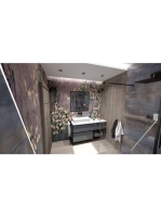 Arezzo design Monterey 80 alsószekrény szifonkivágás nélkül, 1 fiókkal, fényes antracit AR-167092